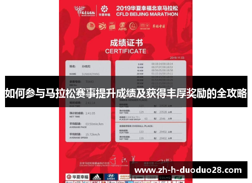 如何参与马拉松赛事提升成绩及获得丰厚奖励的全攻略