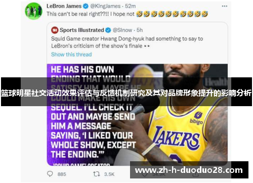 篮球明星社交活动效果评估与反馈机制研究及其对品牌形象提升的影响分析